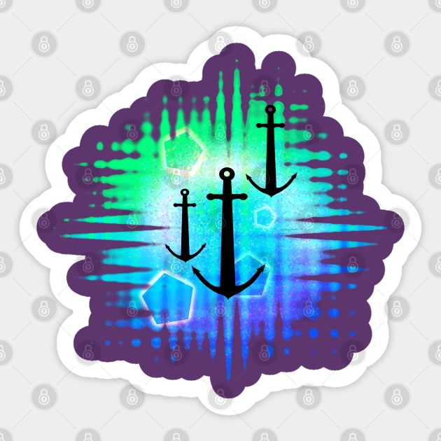 Anchored Sticker by DitzyDonutsDesigns